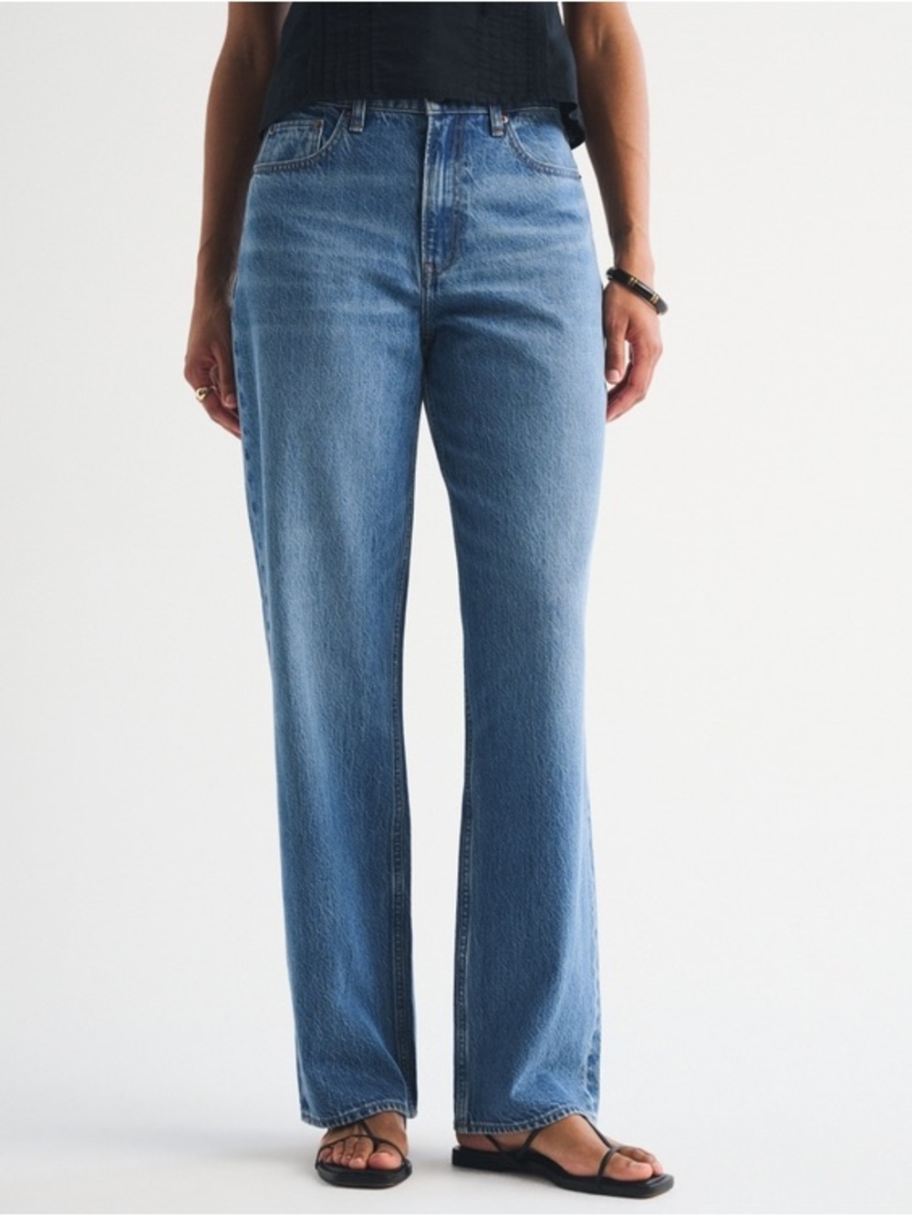 Abercrombie & Fitch Curve Love High Rise Loose Jean - Picture 2 of 10